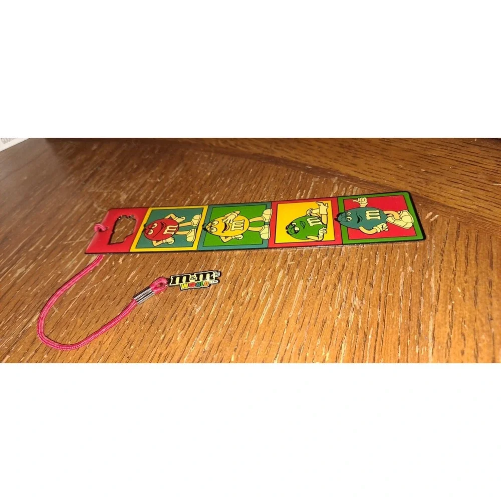 Vintage M&M Metal Bookmark With Charm